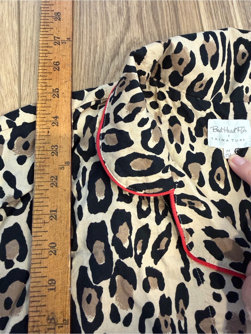Bed Head Pjs x Trina Turk size Medium Cheetah Animal Print Pajama Set - Picture 4 of 10